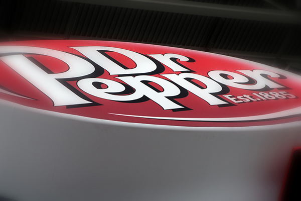 Dr Pepper StarBar fabric architecture printed graphics